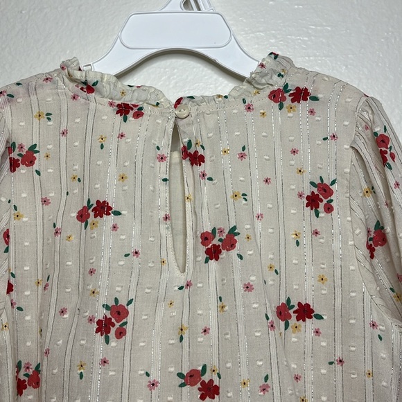 Cat & Jack Girls Mock Neck Floral Dress Sz 7/8 - Picture 10 of 10